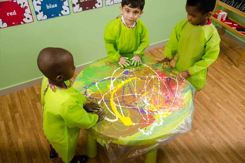 sensory play activities by children