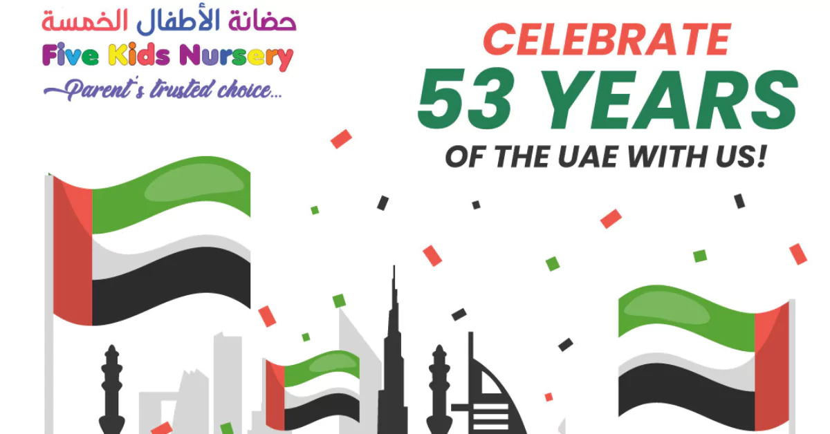 Limited 53% Off Nursery Admissions for UAE National Day at FIVEKIDS